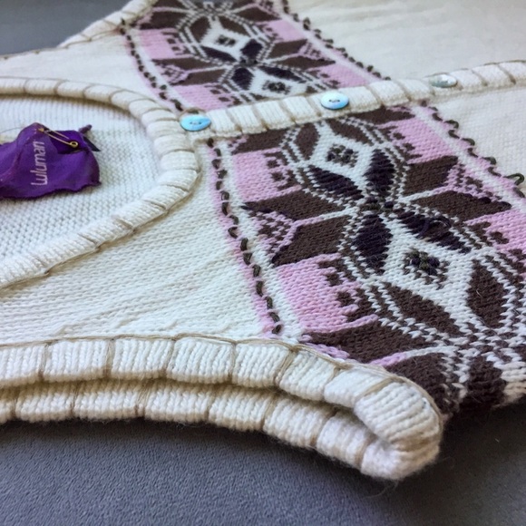 3 for $30! Lulumari Whip Stitch Knit Button Down Handmade Dress - Picture 7 of 9